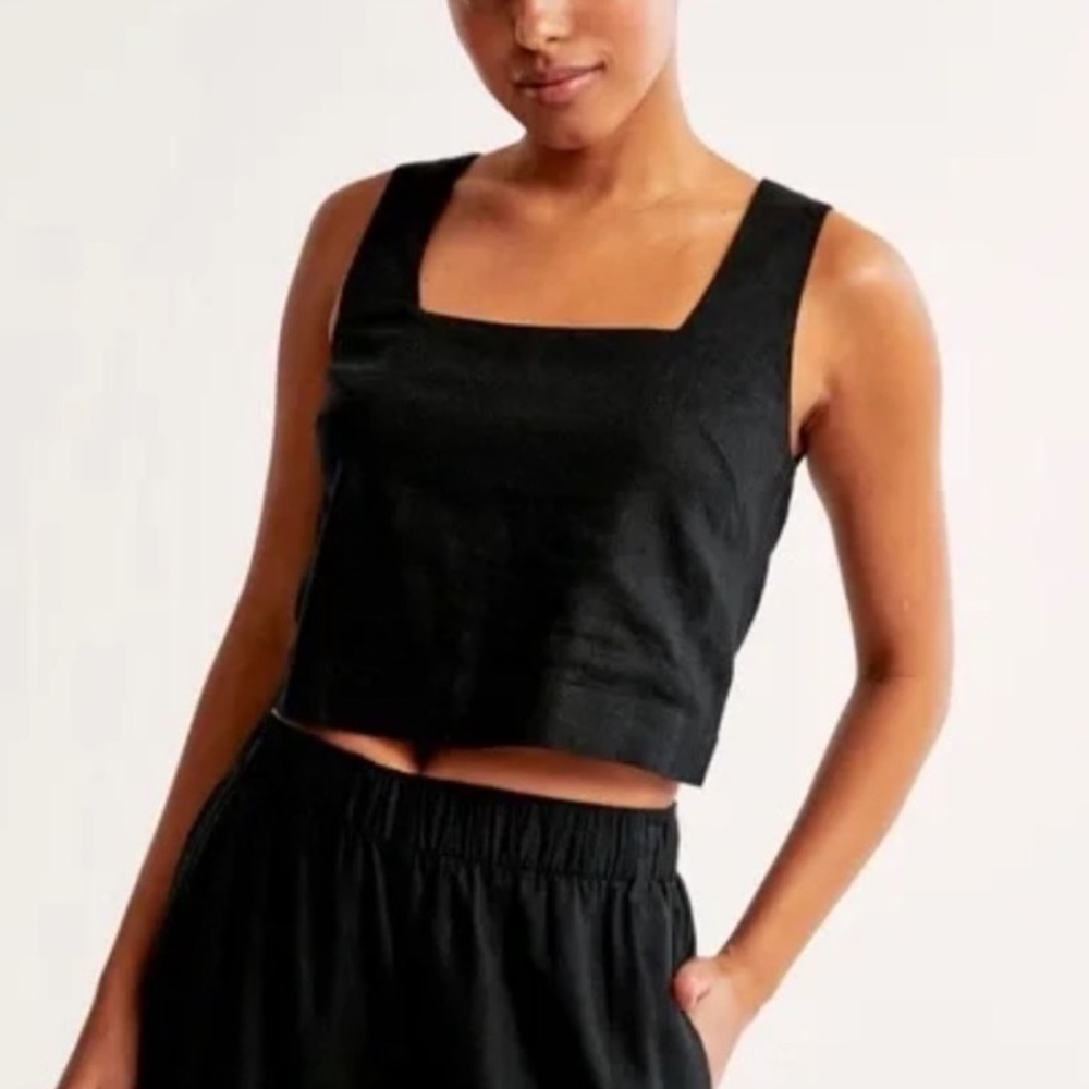 Abercrombie & Fitch Black Tank Top